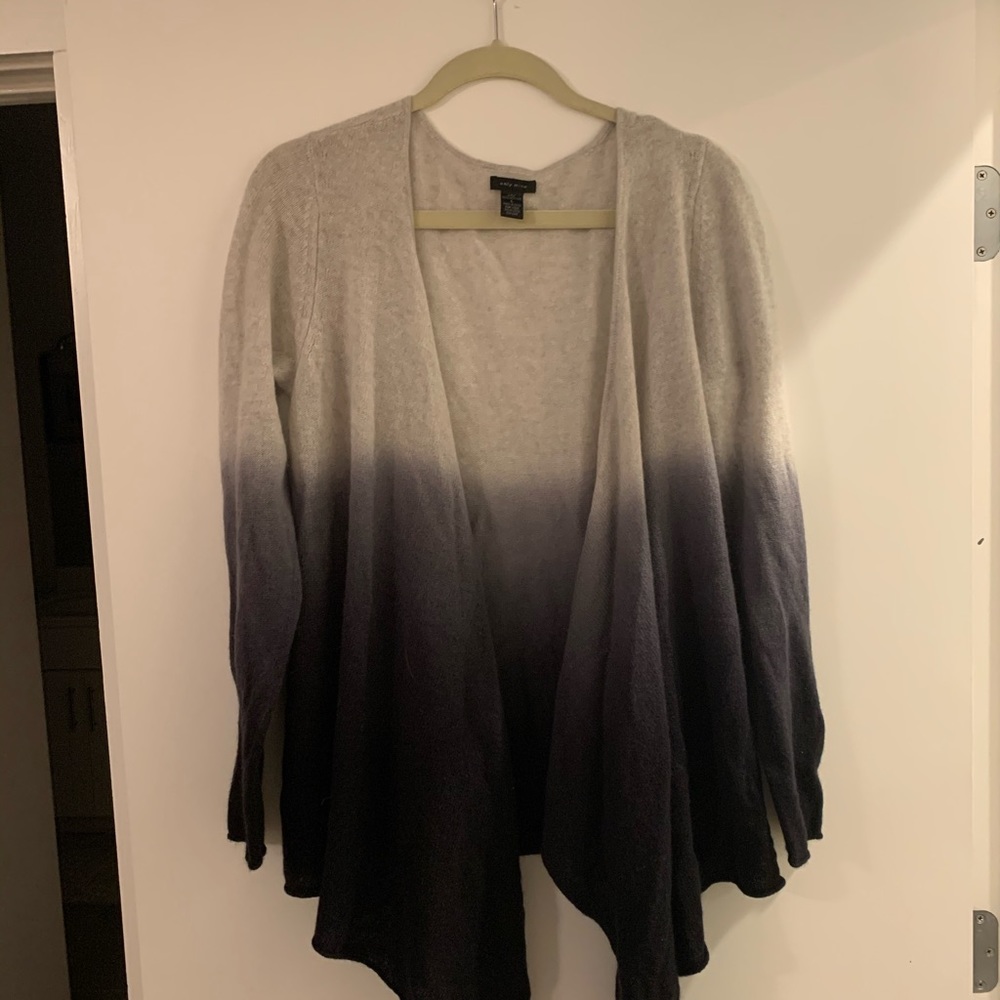 Only Mine 100% cashmere open cardigan ombré